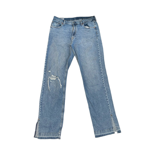 Jeans Wide Leg By Gap In Blue Denim, Size:10L