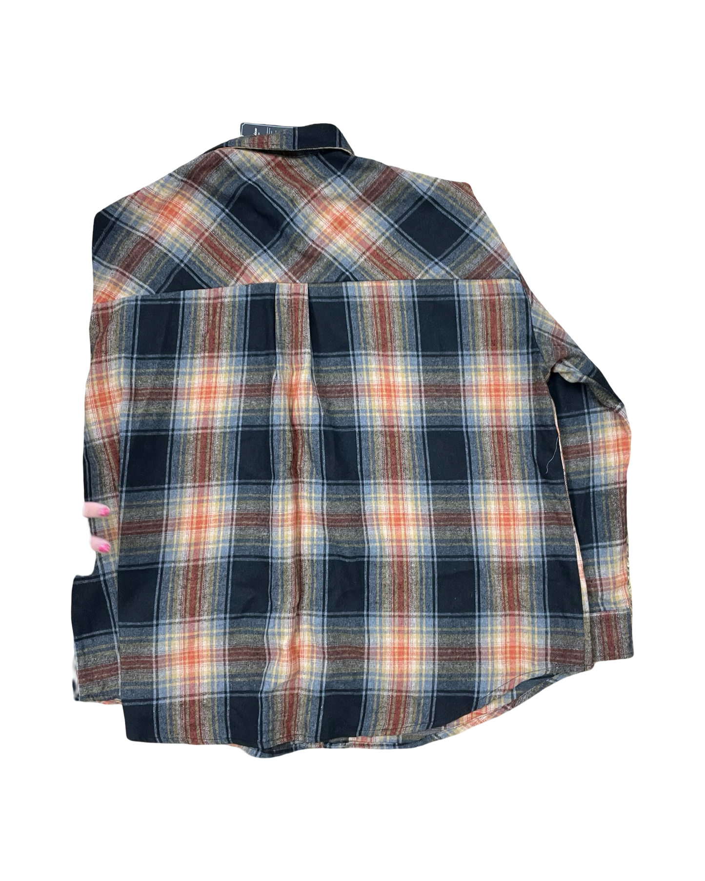 Top Ls By Clothes Mentor In Black & Orange, Size:2X