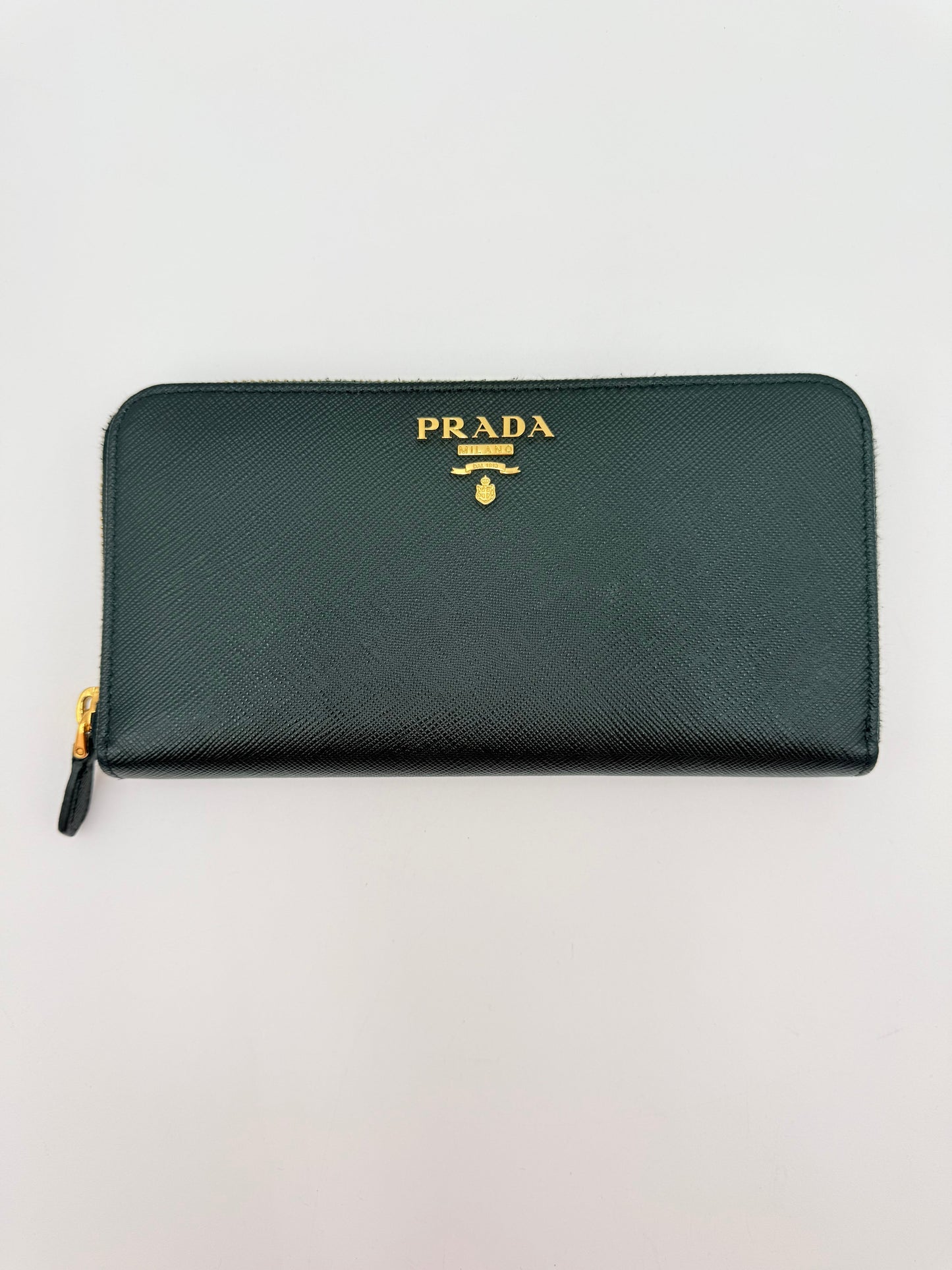 Wallet Luxury Designer By Prada In Black, Size:Medium