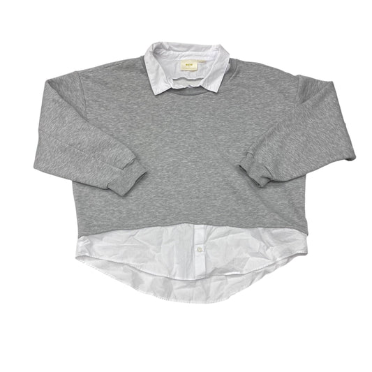 Top Ls By Maeve In Grey & White, Size:Xl