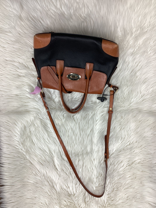 Handbag Designer By Dooney And Bourke In Black & Brown, Size:Large