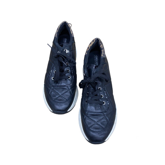 Shoes Sneakers By Geox Shoes In Black & Brown, Size:10.5