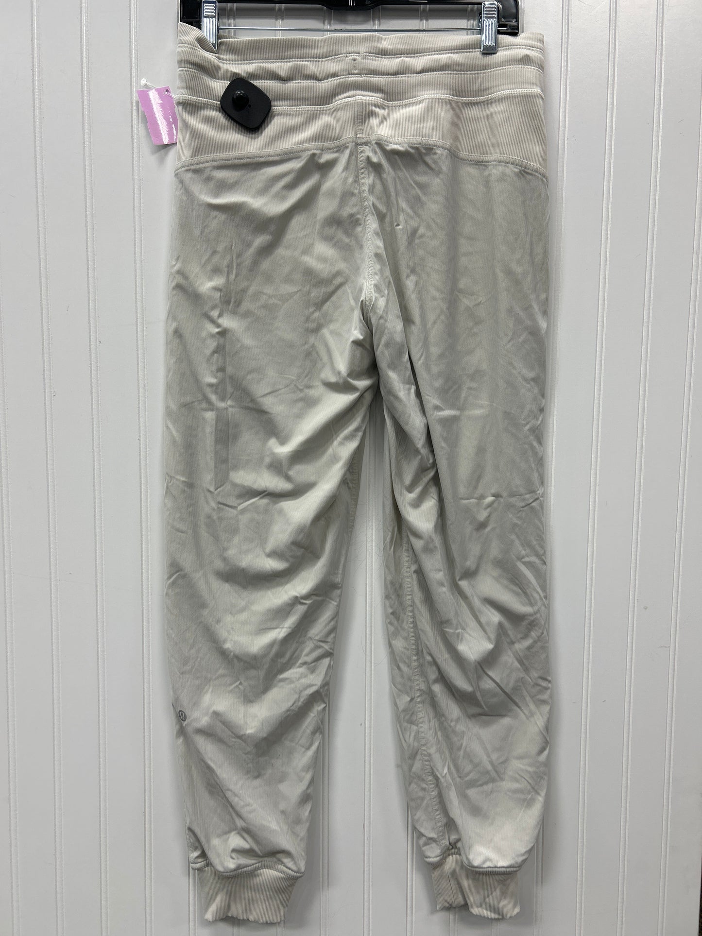Athletic Pants By Lululemon In Cream, Size:8