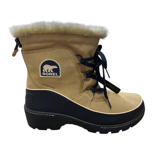 Boots Designer By Sorel In Black & Brown, Size:10.5