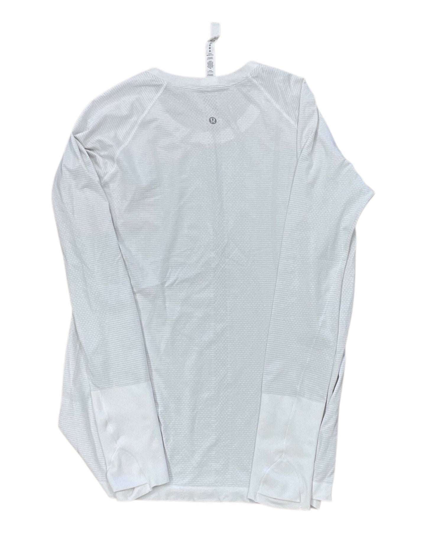 Athletic Top Ls Crewneck By Lululemon In White, Size:12