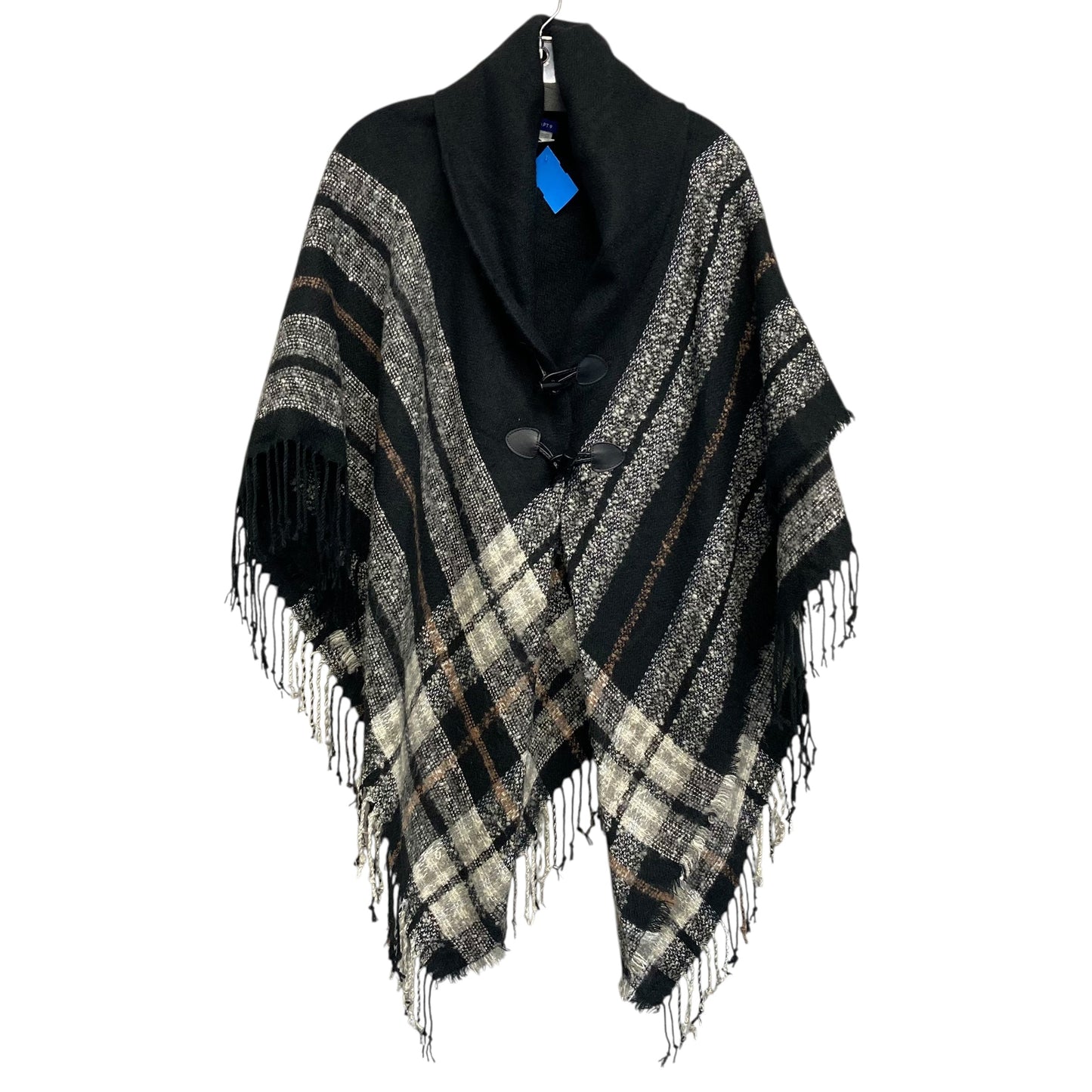 Shawl By Apt 9 In Black & White, Size:Osfm