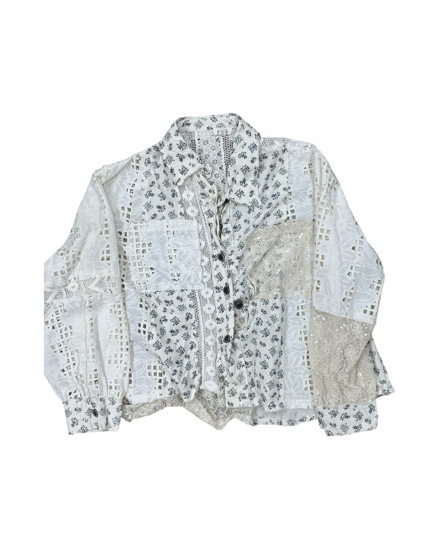 Blouse Ls By Pol In Cream, Size:M