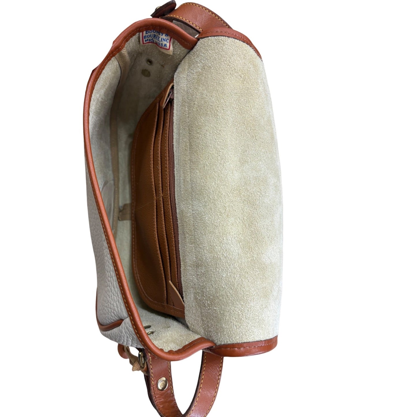 Crossbody Designer By Dooney And Bourke In Brown & Tan, Size:Small