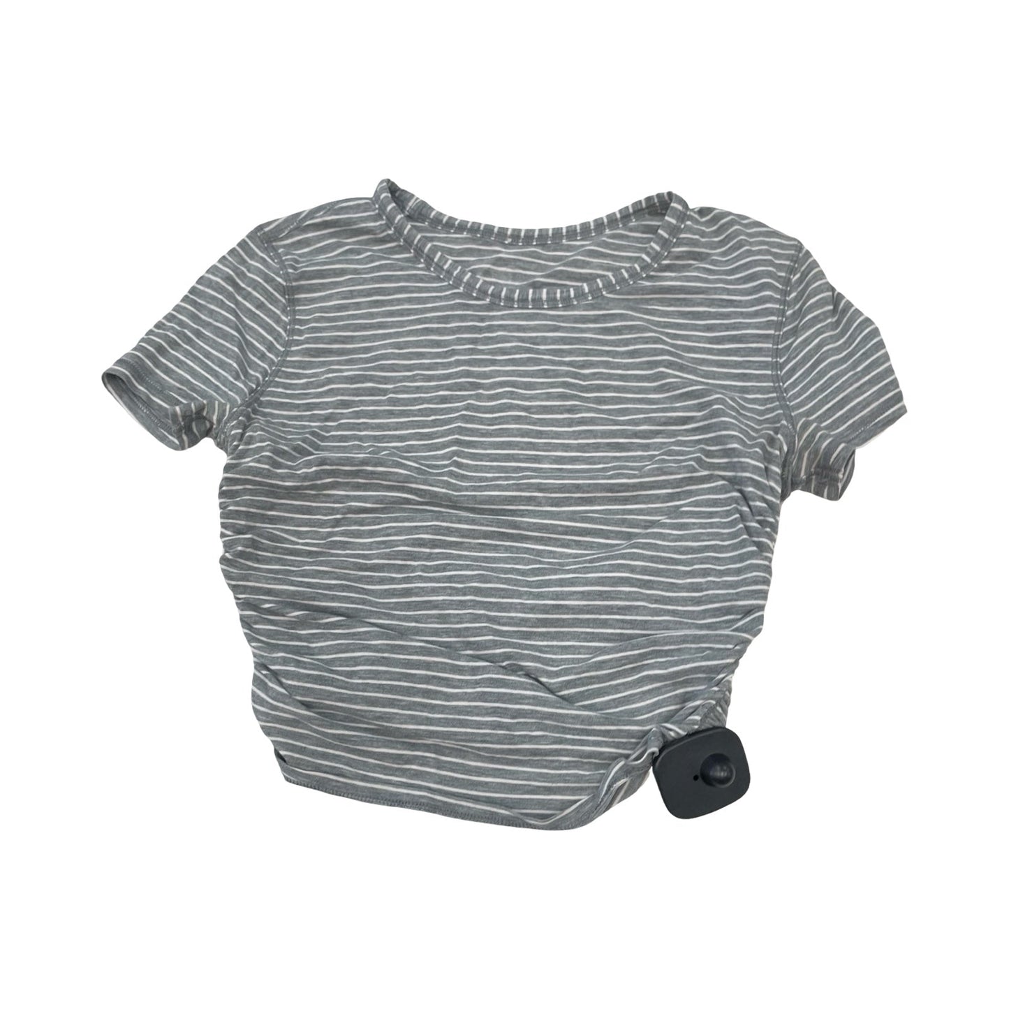 Athletic Top Ss By Lululemon In Striped Pattern, Size:Xs