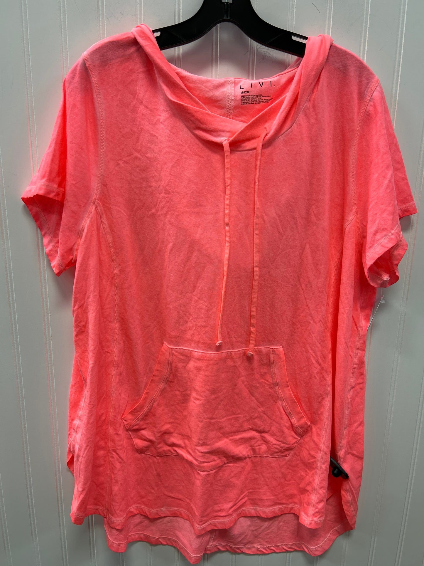 Top Ss By Livi Active In Pink, Size:1X