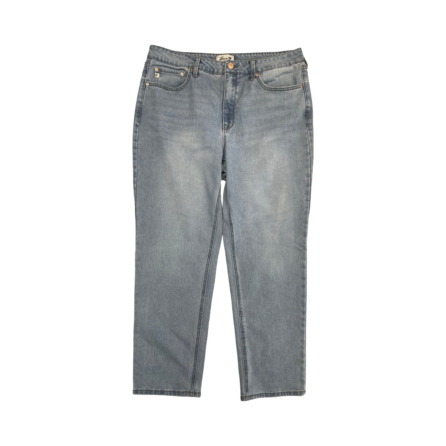 Jeans Boyfriend By Seven 7 In Blue Denim, Size:14