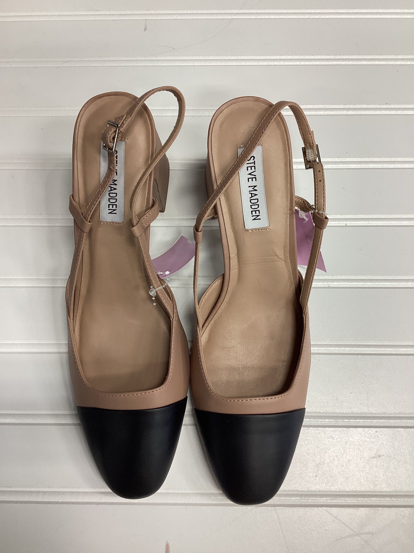 Sandals Heels Block By Steve Madden In Pink, Size:9.5