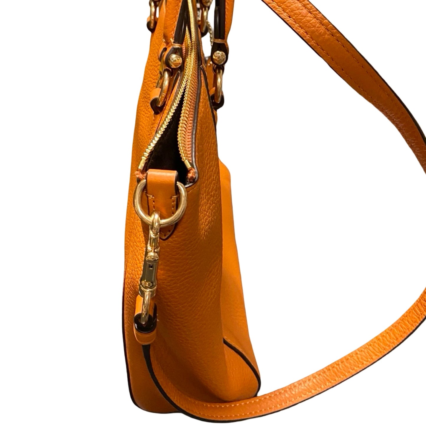Handbag Designer By Coach In Orange, Size:Medium