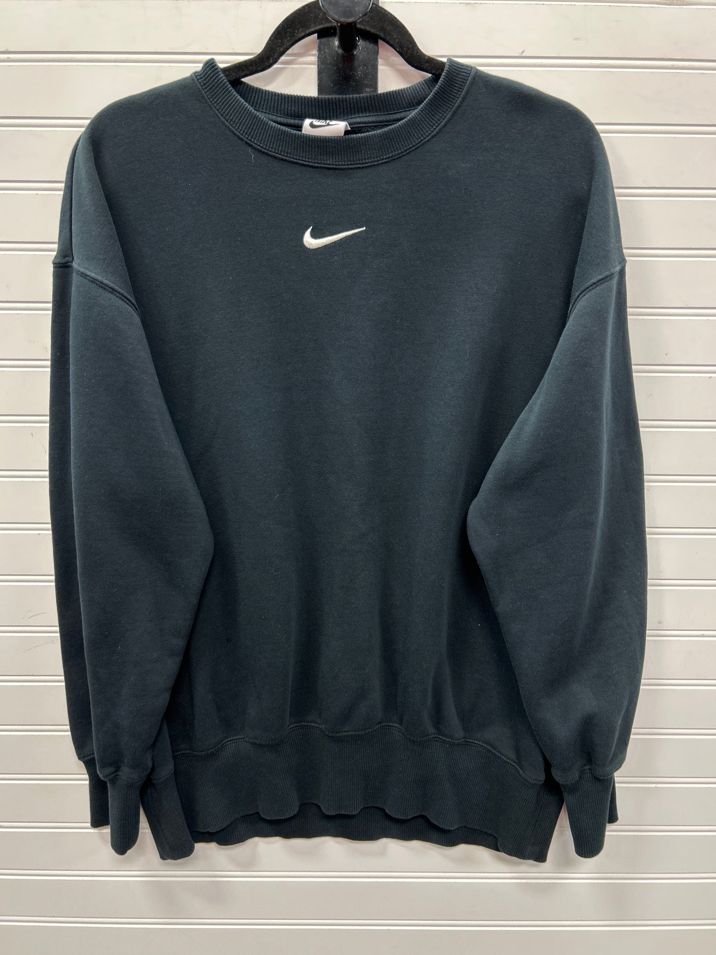 Athletic Top Ls Crewneck By Nike Apparel In Black, Size:M