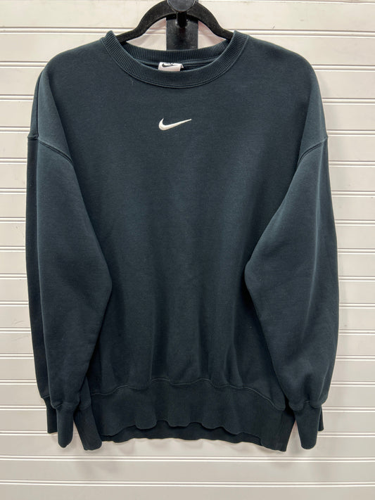 Athletic Top Ls Crewneck By Nike Apparel In Black, Size:M