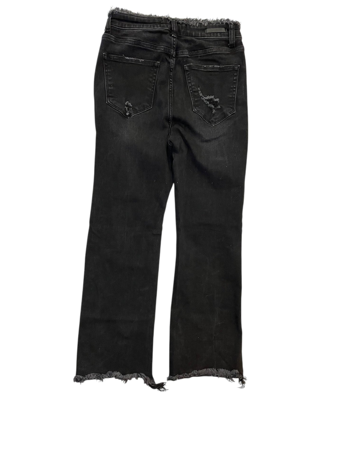 Jeans Boot Cut By Risen In Black Denim, Size:8