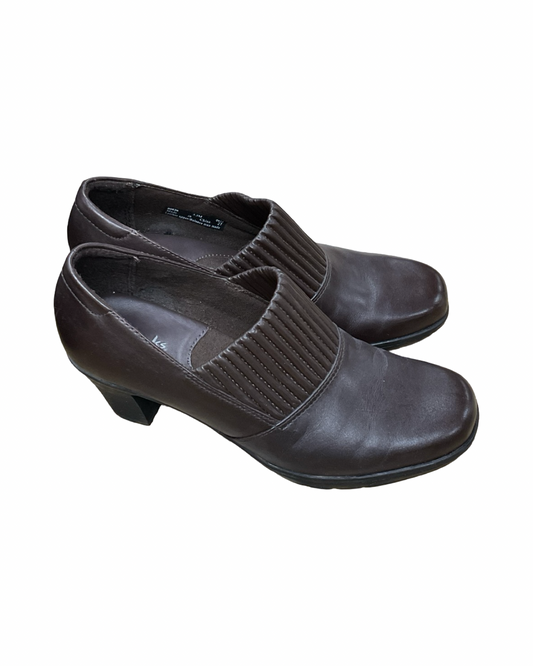 Shoes Heels Block By Clarks In Brown, Size:5.5