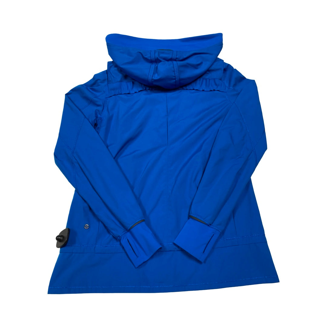 Athletic Jacket By Lululemon In Blue, Size:4