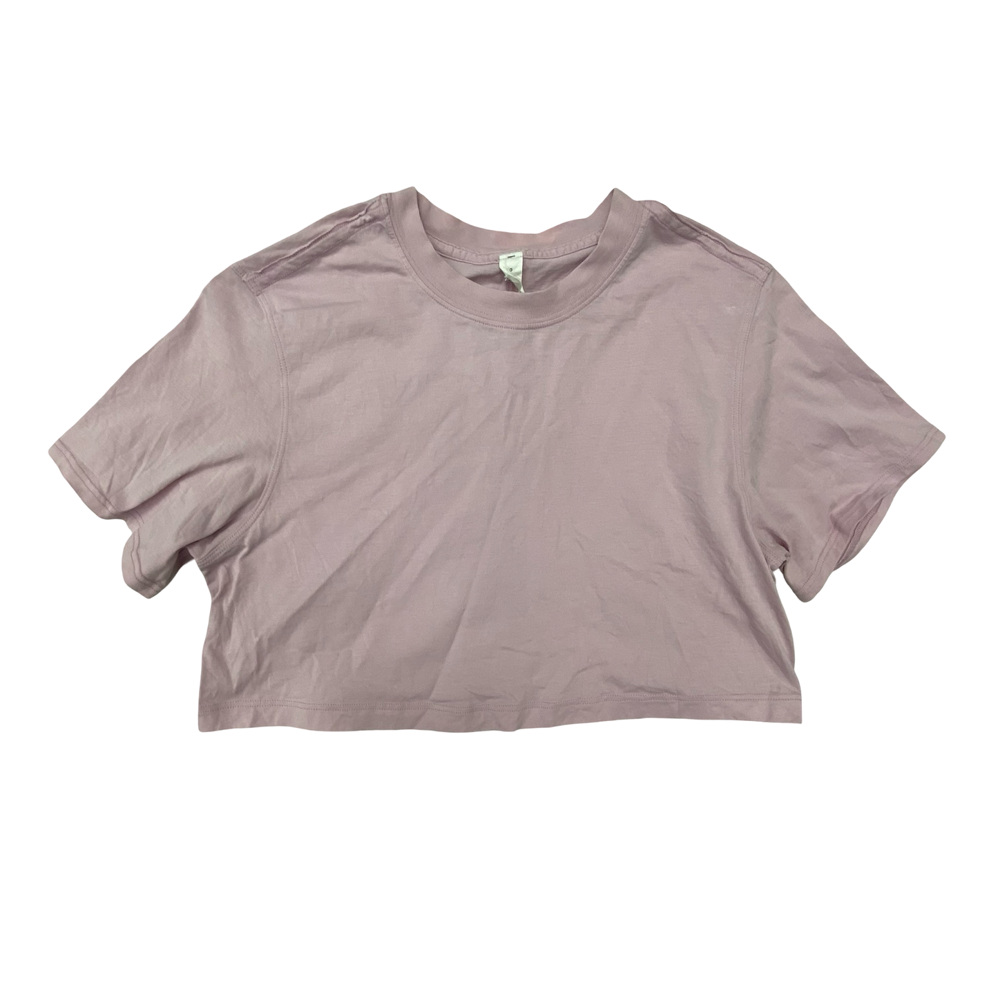 Athletic Top Ss By Lululemon In Mauve, Size:0