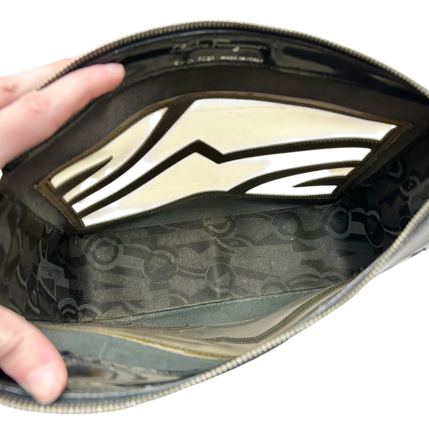 Handbag Designer By Ferragamo, Size: Medium