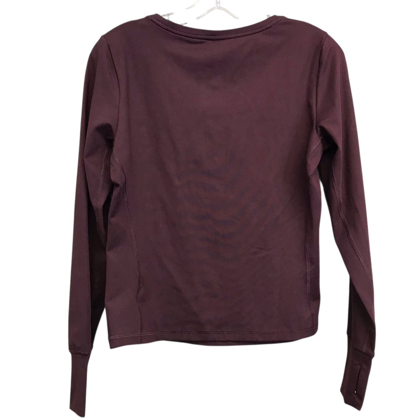 Athletic Top Ls Crewneck By Gapfit In Maroon, Size:M