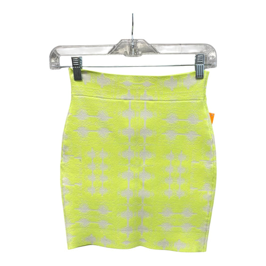 Skirt Mini & Short By Bcbgmaxazria In Yellow, Size:M