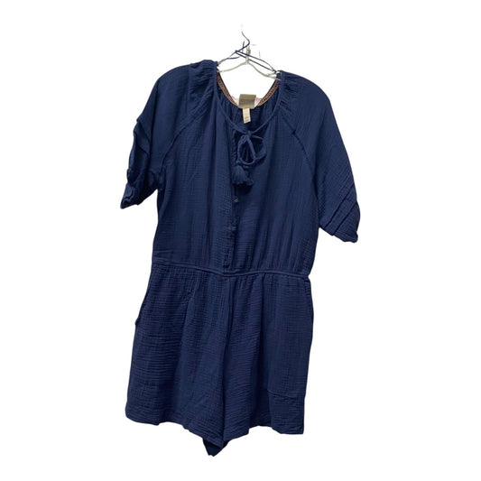 Romper By Knox Rose In Navy, Size:1X