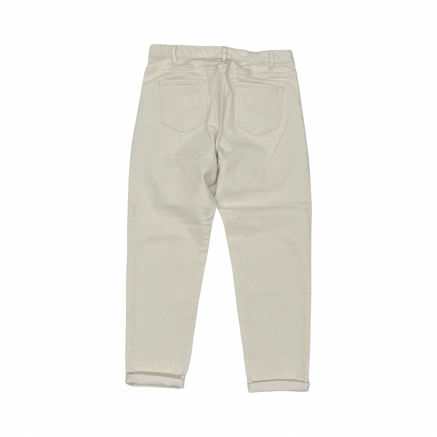 Jeans Straight By J. Jill In Cream, Size:16