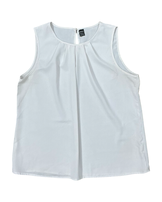 Top Sleeveless By Shein In White, Size:L