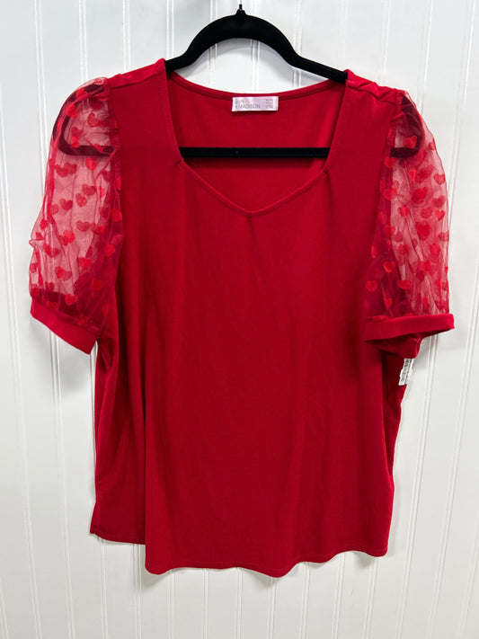 Top Ss By 89Th And Madison In Red, Size:Xl