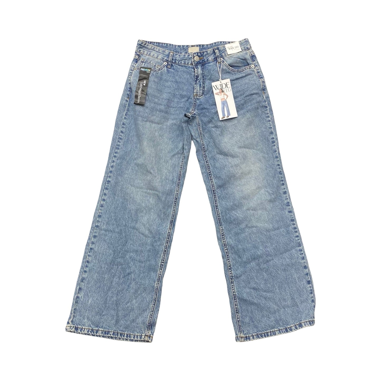 Jeans Wide Leg By Cmc In Blue Denim, Size:6