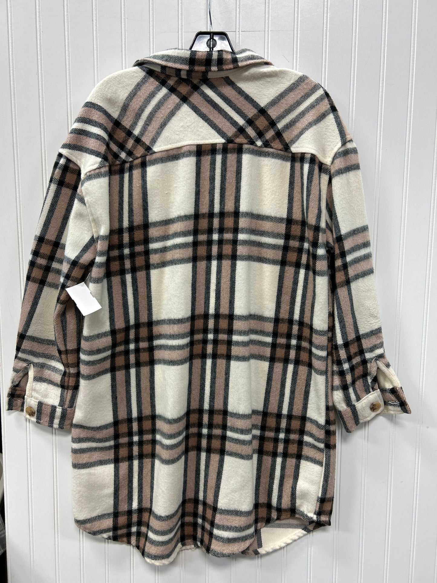 Jacket Fleece By No Comment In Brown & Cream, Size:L
