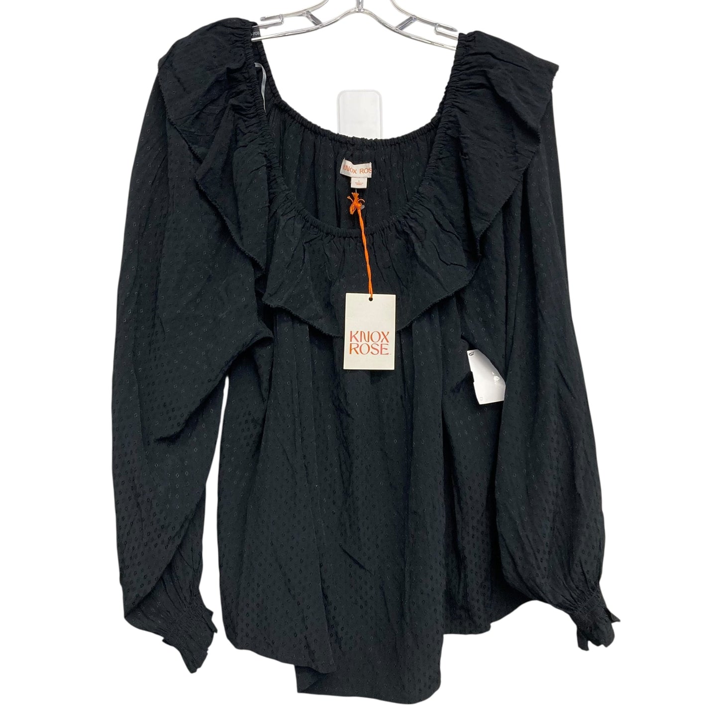 Top Ls By Knox Rose In Black, Size:L