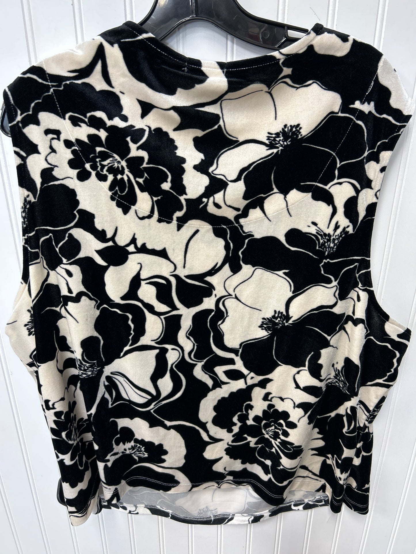 Skirt Set 2Pc By Kathy Ireland In Black & Cream, Size:3X