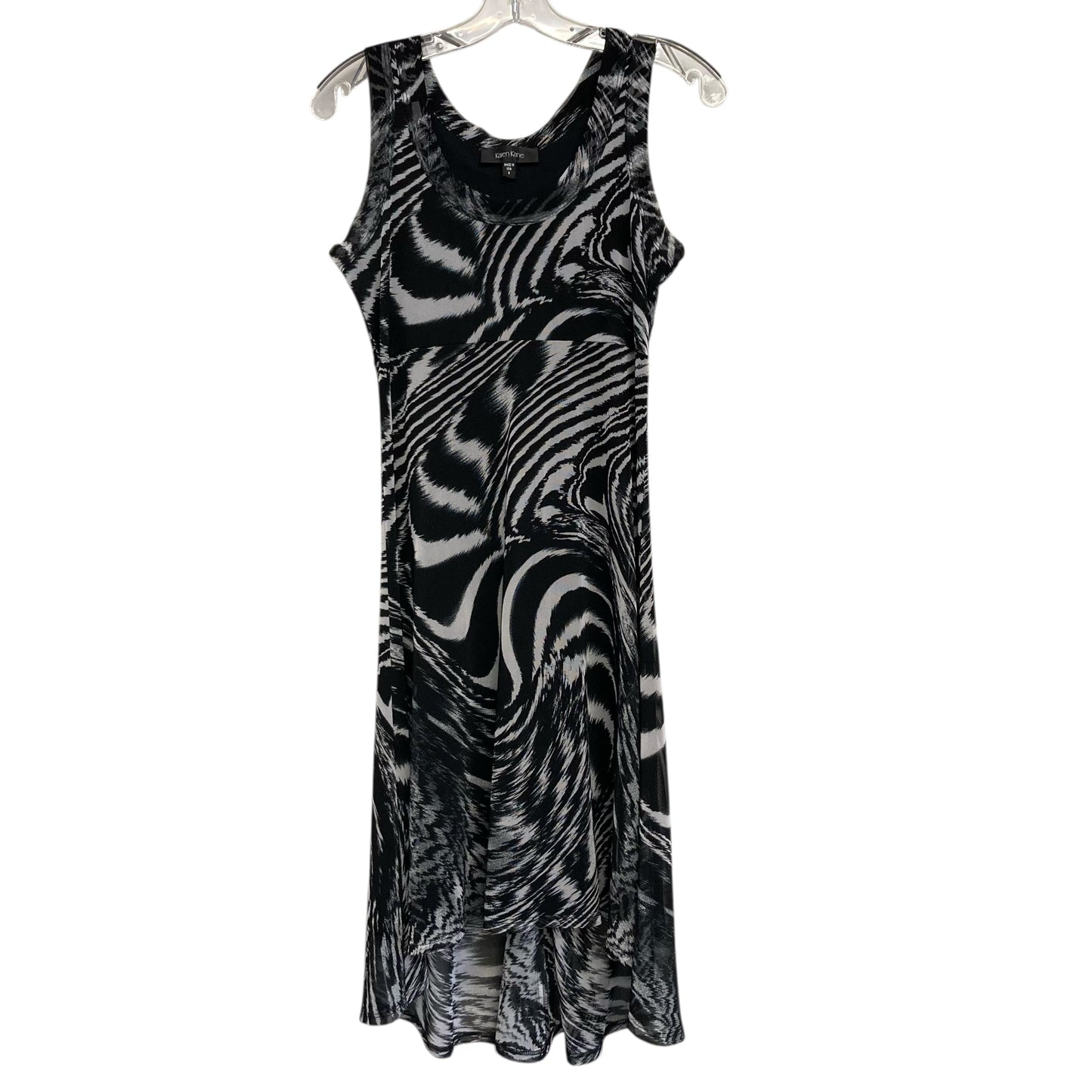 Dress Casual Midi By Karen Kane In Black & White, Size:S