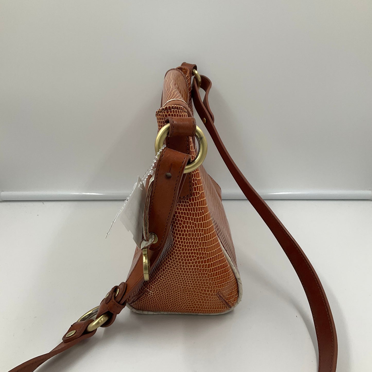 Crossbody Designer By Brahmin In Brown, Size:Medium