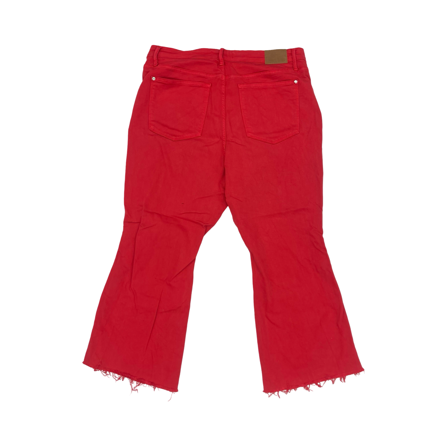 Jeans Flared By Judy Blue In Red, Size:20