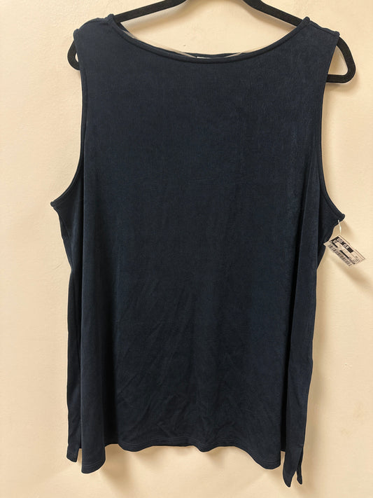 Tank Top By Chicos In Navy, Size:3X