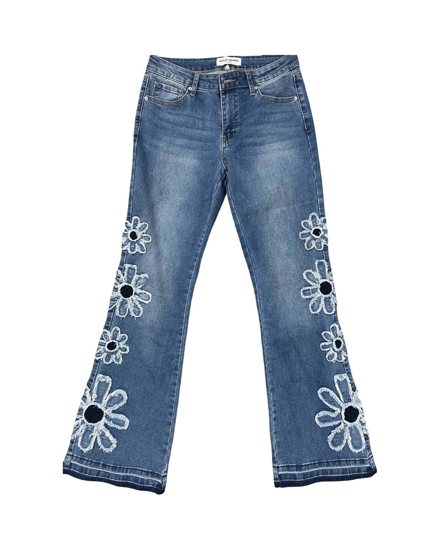 Jeans Flared By Clothes Mentor In Blue Denim, Size:6