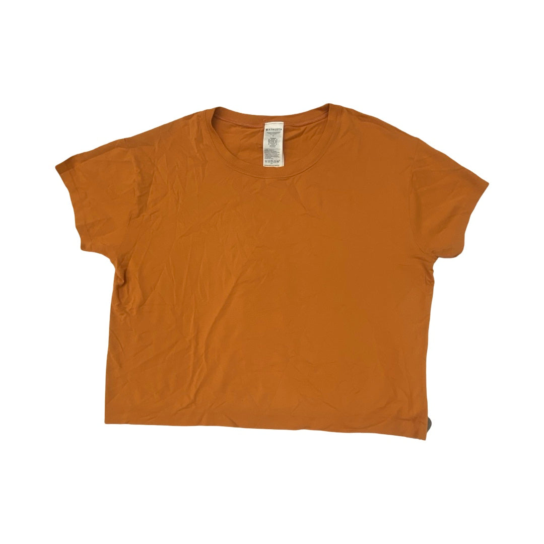 Athletic Top Ss By Athleta In Orange, Size:M