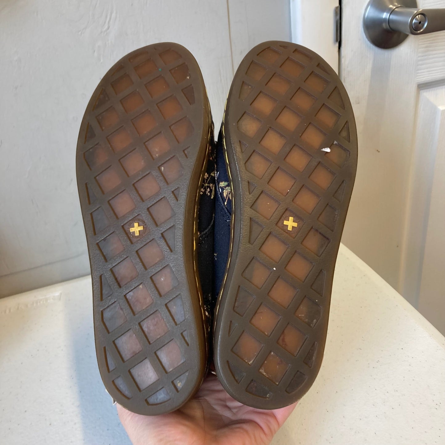 Shoes Sneakers By Dr Martens In Black & Purple, Size:7