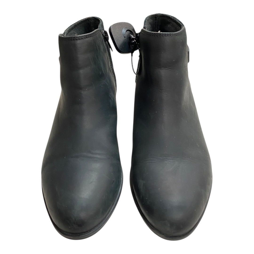 Boots Ankle Heels By Clarks In Black, Size:8.5