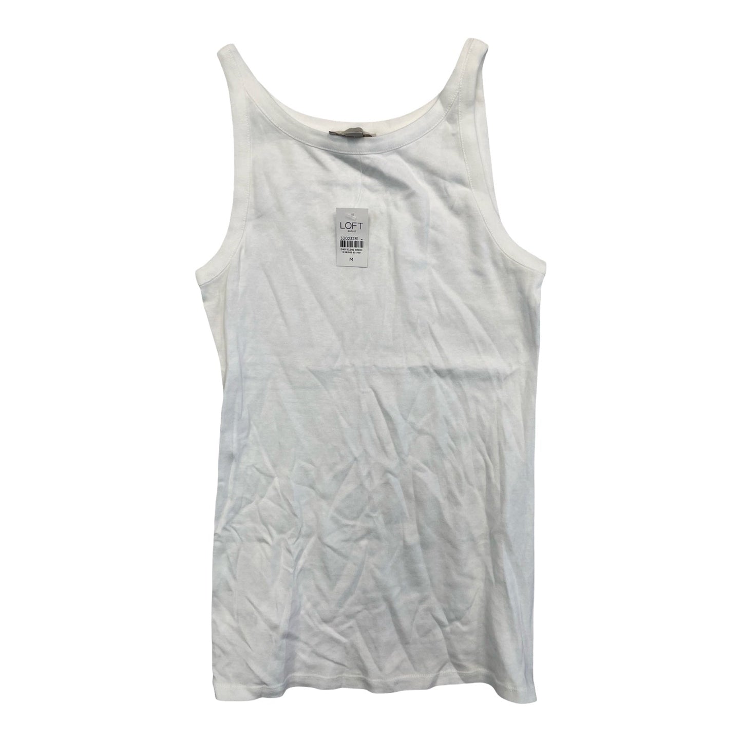Top Sleeveless Basic By Loft In White, Size:M