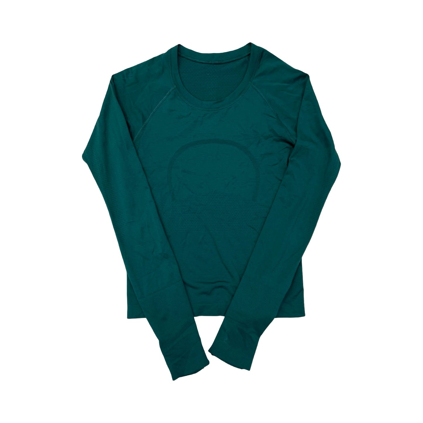 Athletic Top Ls Collar By Lululemon In Green, Size:4