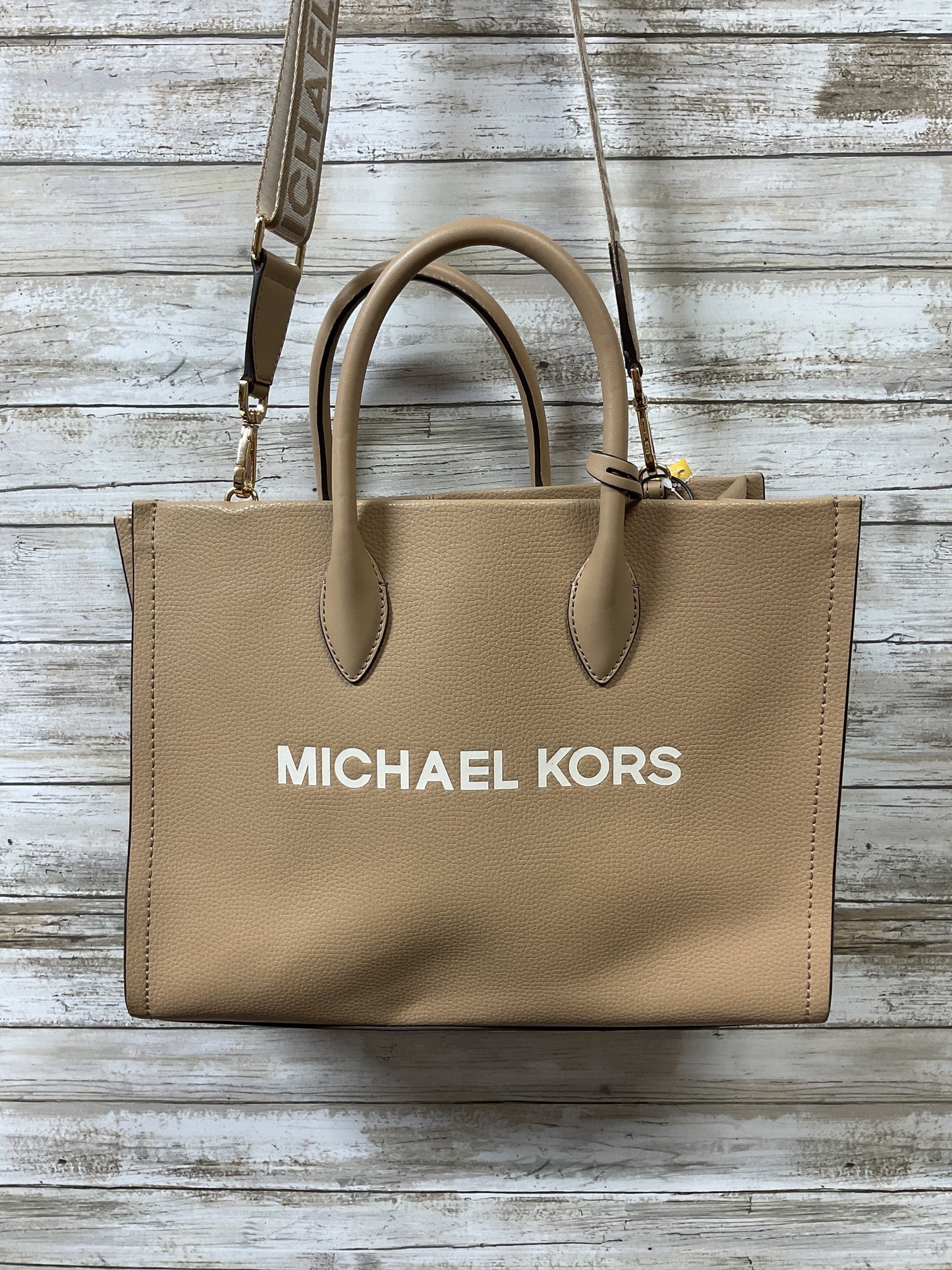 Handbag Designer By Michael Kors In Brown, Size:Large