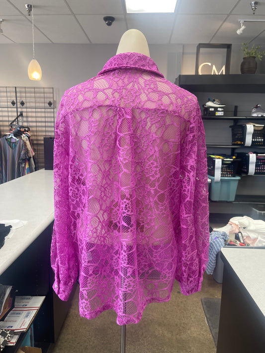 Top Ls By Andree By Unit In Purple, Size:M