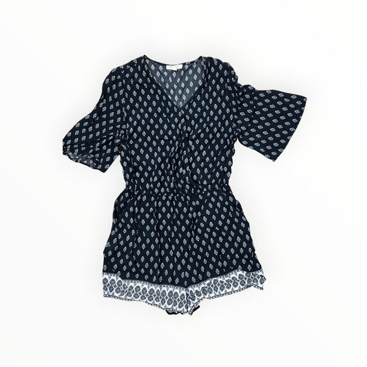 Romper By Beachlunchlounge In Black, Size:S