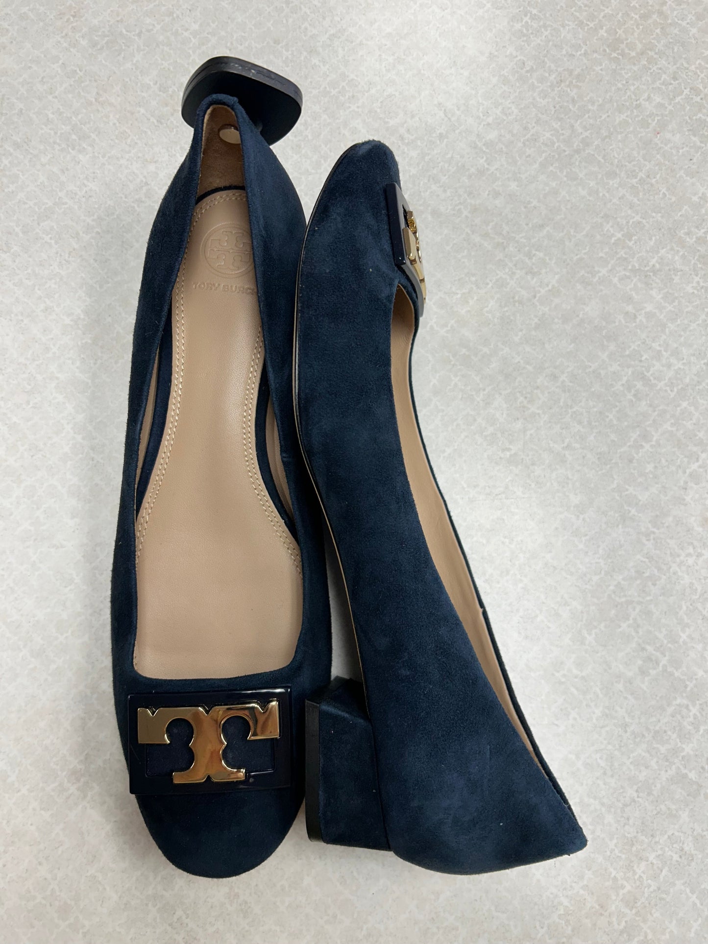Shoes Designer By Tory Burch In Navy, Size:9.5