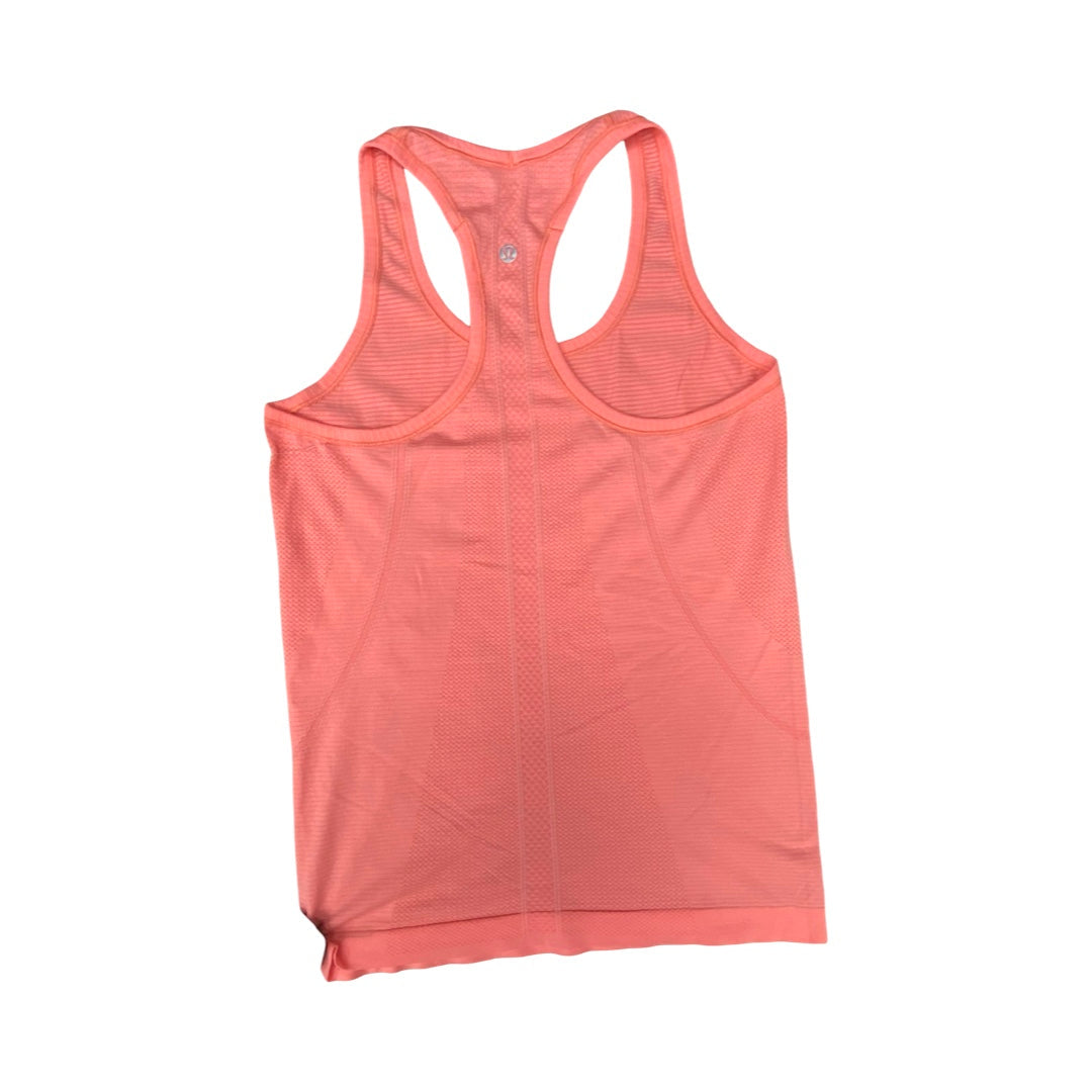 Athletic Tank Top By Lululemon In Orange, Size:M