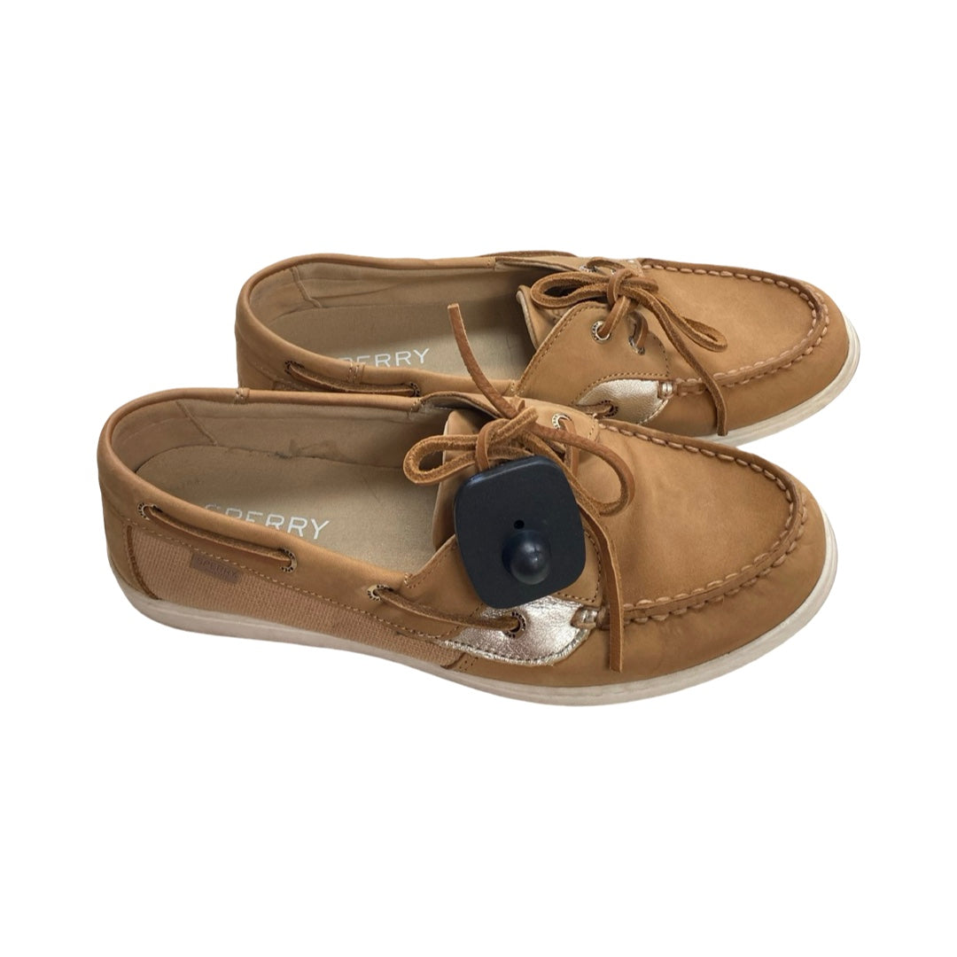 Shoes Flats By Sperry In Tan, Size:9.5